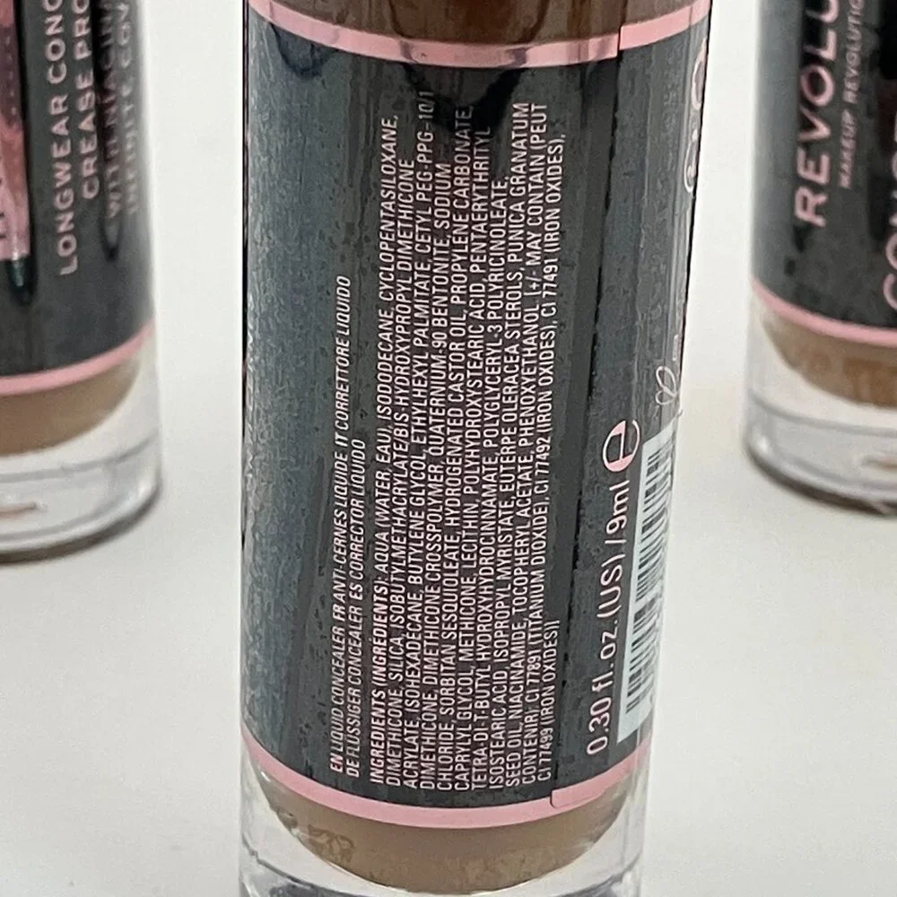 Makeup Revolution Conceal & Define Infinite Long wear C13 Concealer 0.30 OZ 3Pcs